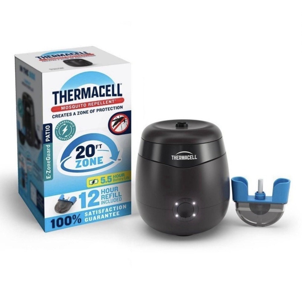 NIB Thermacell Rechargeable Mosquito Repeller 20 FT Mosquito Rechargeable– Black